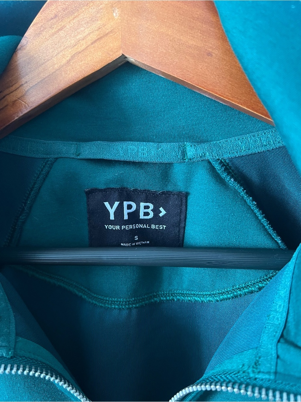 YPB Women’s Green Quarter-Zip Pullover Sweatshirt - Picture 4 of 7
